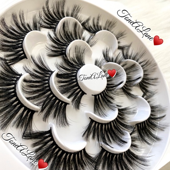 Mink Eyelashes Lashes Eyelashes 5d lashes long 7x - Picture 3 of 3